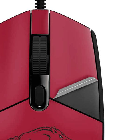 University of Arkansas-Fayetteville Razorbacks Red Logo G203 Prodigy RGB Wired Gaming Mouse Skin